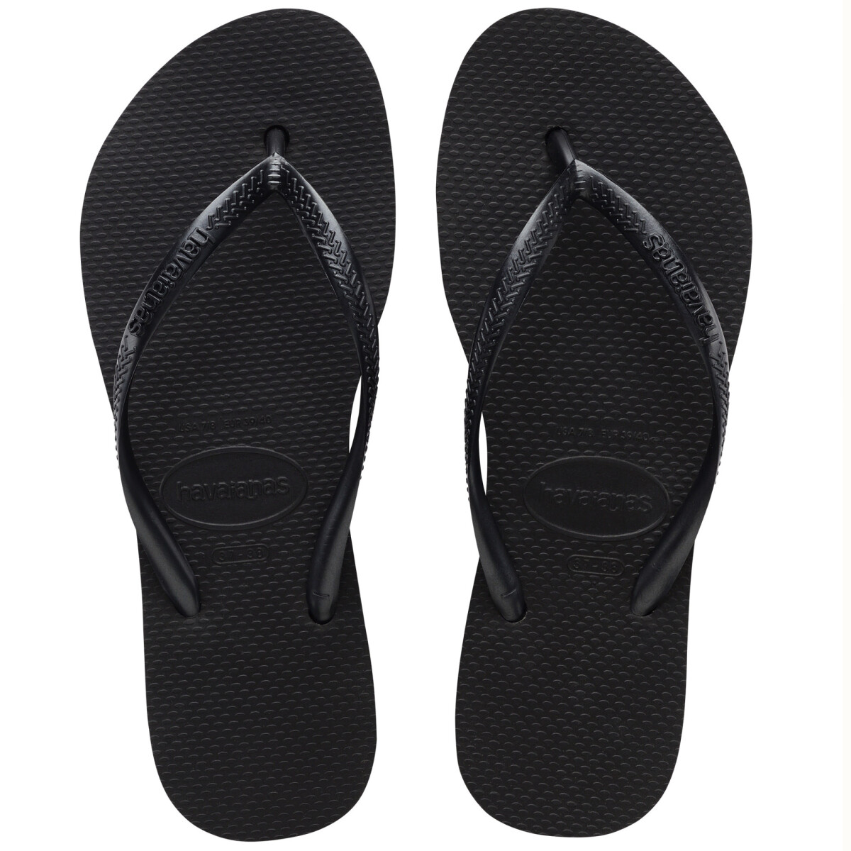 Sandalias de Mujer Havaianas Slim Havaianas - Negro 