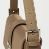 Cartera al hombro Signature en nylon Taupe