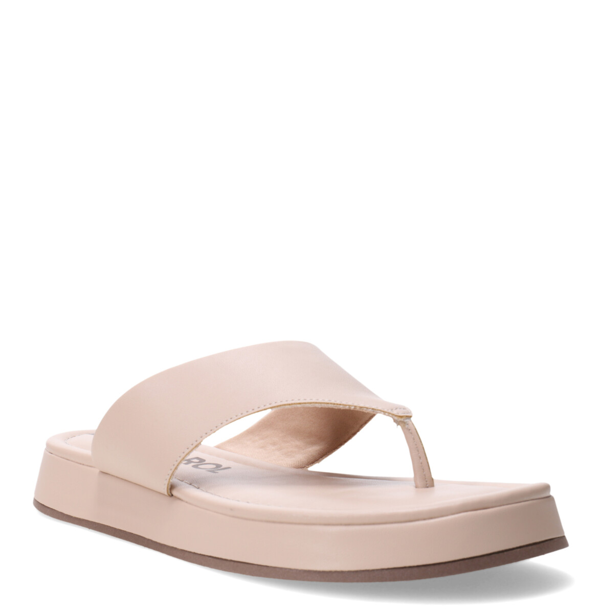 Sandalia de Mujer Miss Carol PLATS estilo chancla - Beige 