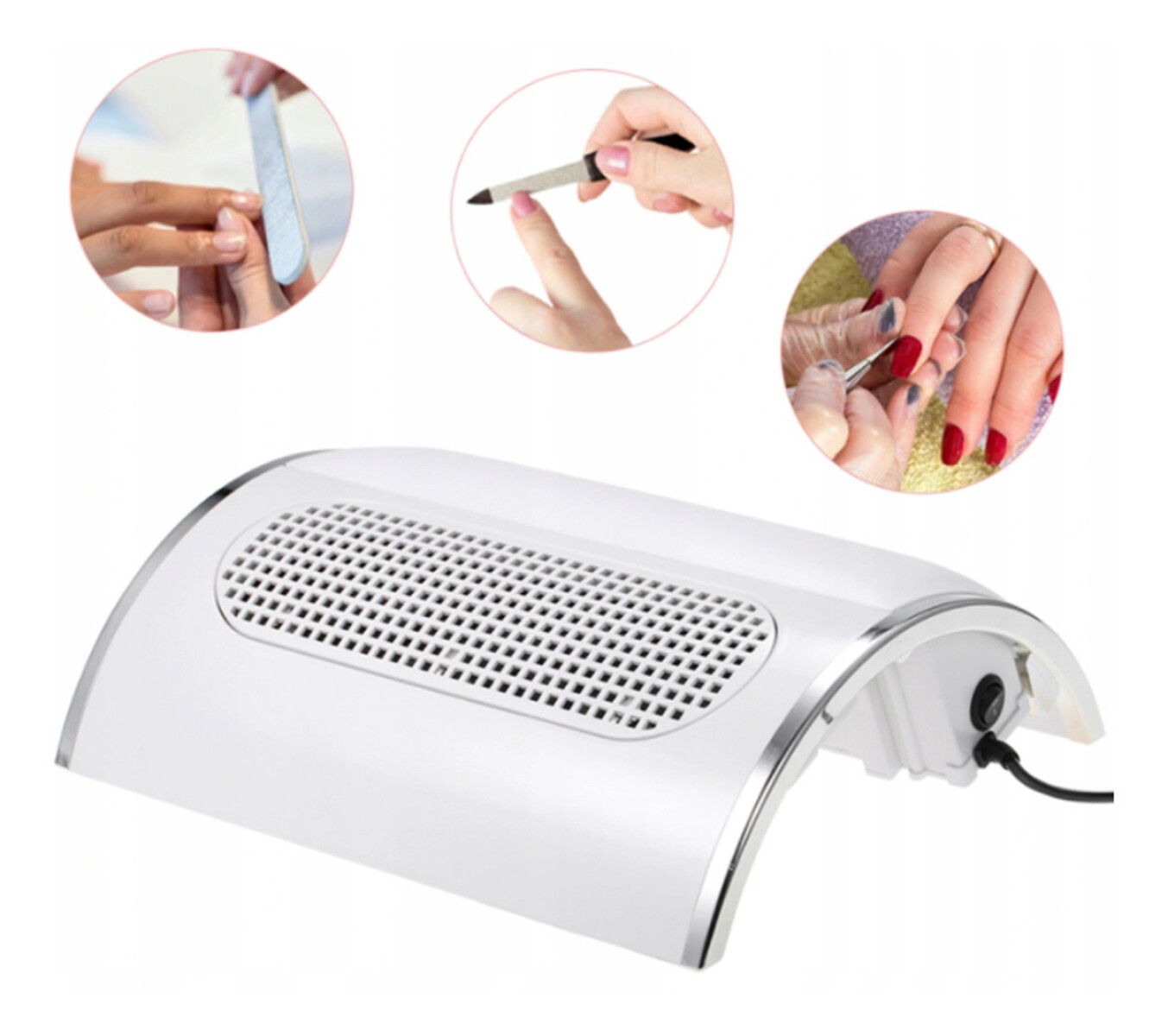 Aspiradora Polvo Uñas Extractor Colector Manicura Premium 