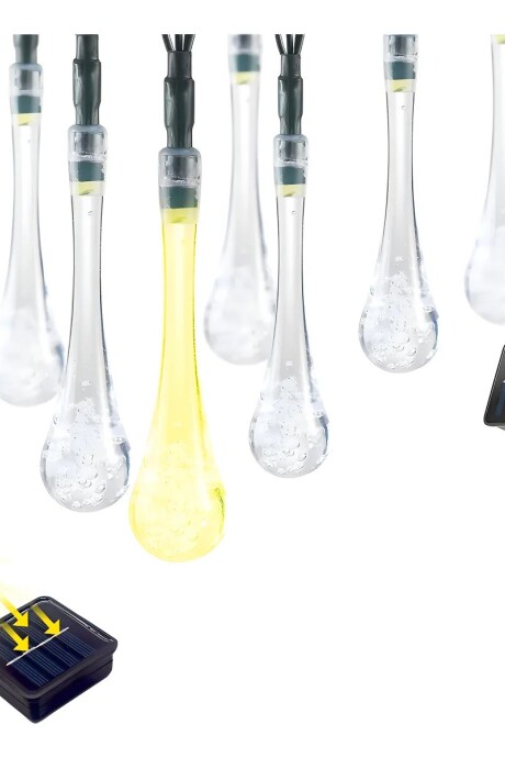 Guirnalda Solar Hada Gotas 7m 30 Luces Led Navidad Guirnalda Solar Hada Gotas 7m 30 Luces Led Navidad