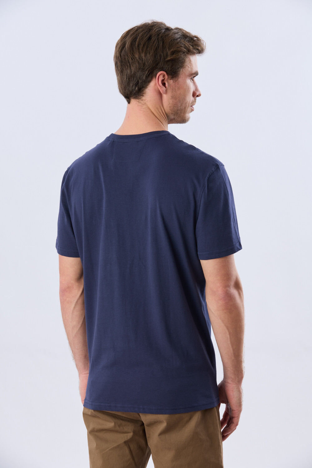 REMERA ESTAMPADA DE ALGODÓN Azul
