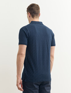 520680 REMERA HARRINGTON LABEL Azul Oscuro