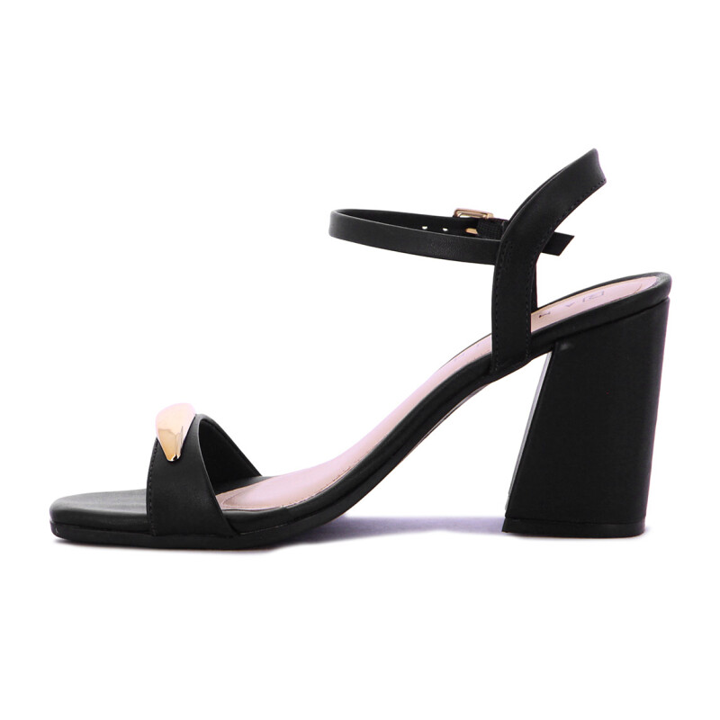 Ramarim Sandalia Una Tira Con Pulsera Y Hebilla - Negro Negro