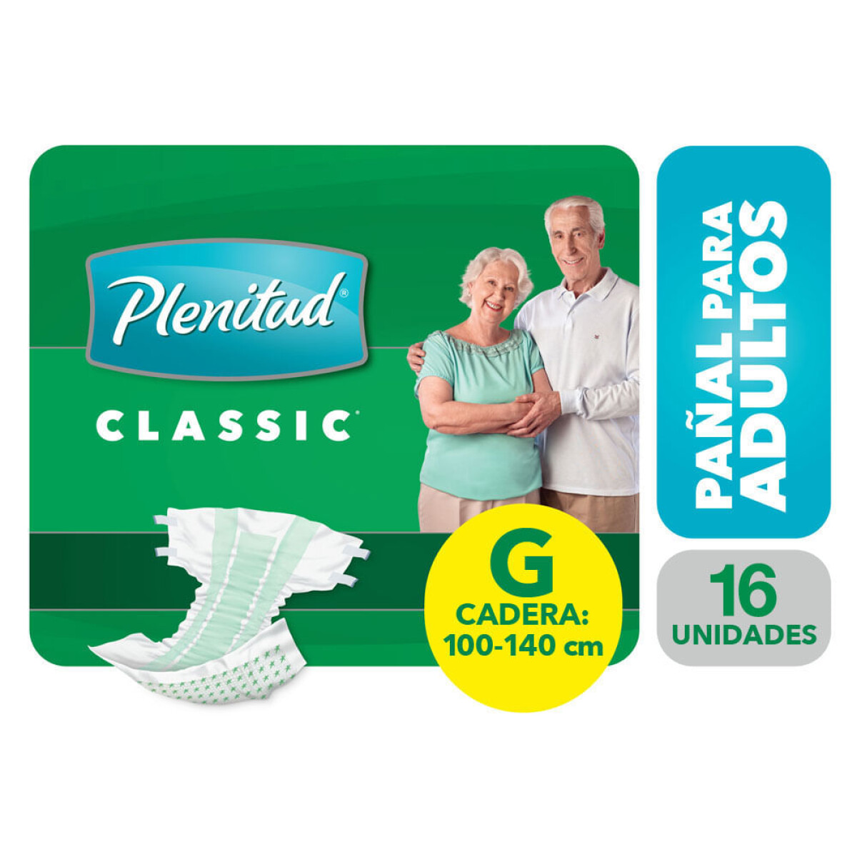 Pañal Plenitud Classic Grande X16 ¿ Pañales Tradicionales 