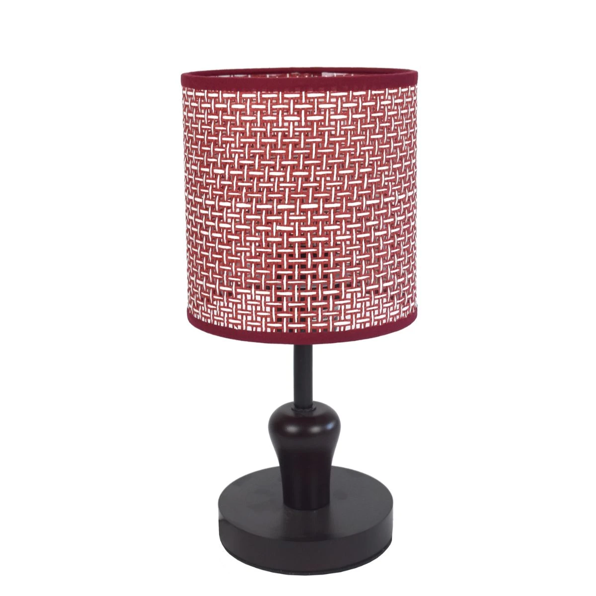 Lámpára de mesa con pantalla cilindríca 