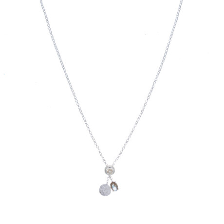 Corbatero de plata 925 con circonias. Corbatero de plata 925 con circonias.
