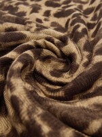 Pañuelo Estampado Animal beige