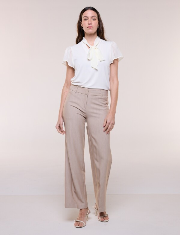 Pantalón Sastrero Wide Leg TOSTADO