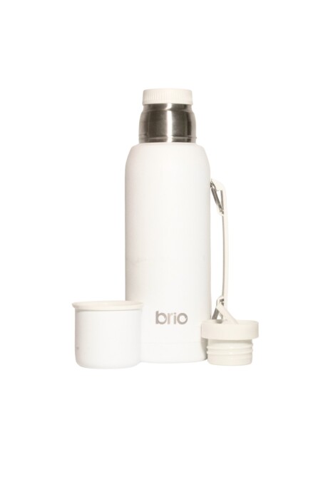 Termo 1 Litro Acero Inox brio Con Pico Cebador Blanco