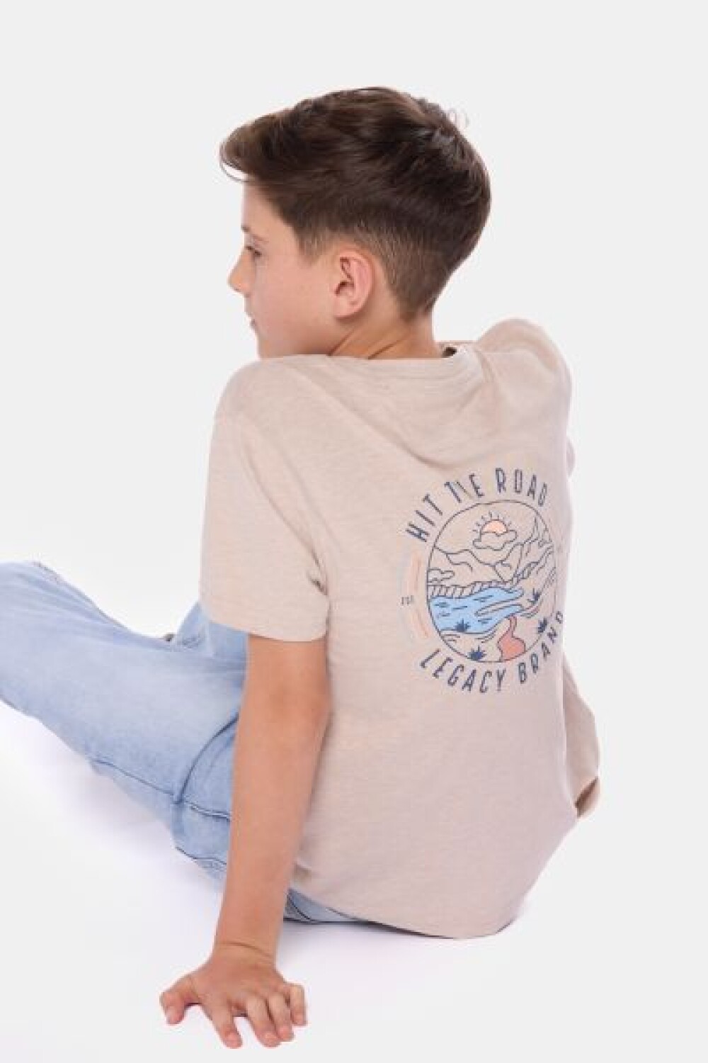 REMERA ESTAMPADA Beige