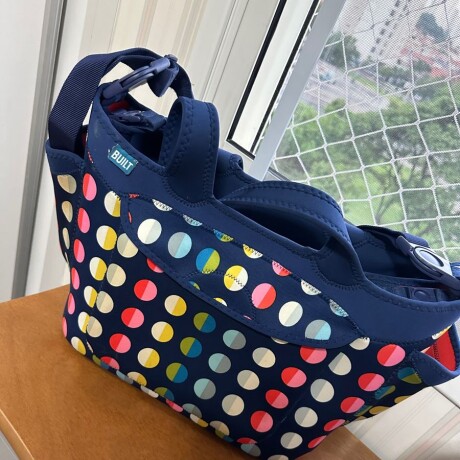 Bolso Maternal Con Cambiador Built Azul con colores