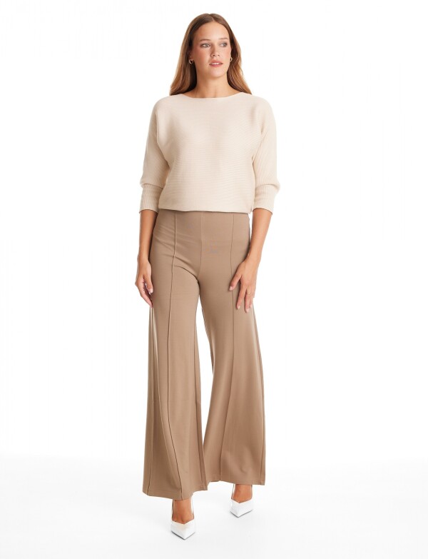 Pantalon Wide Leg TOSTADO