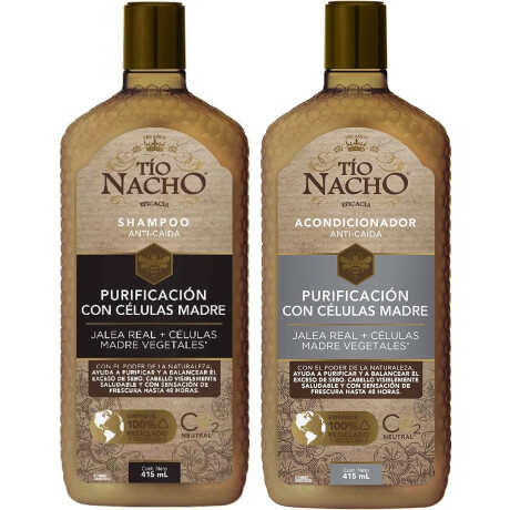 Pack Shampoo + Acondicionador Tio Nacho 415ml PURIFICACIÓN CÉLULAS MADRE
