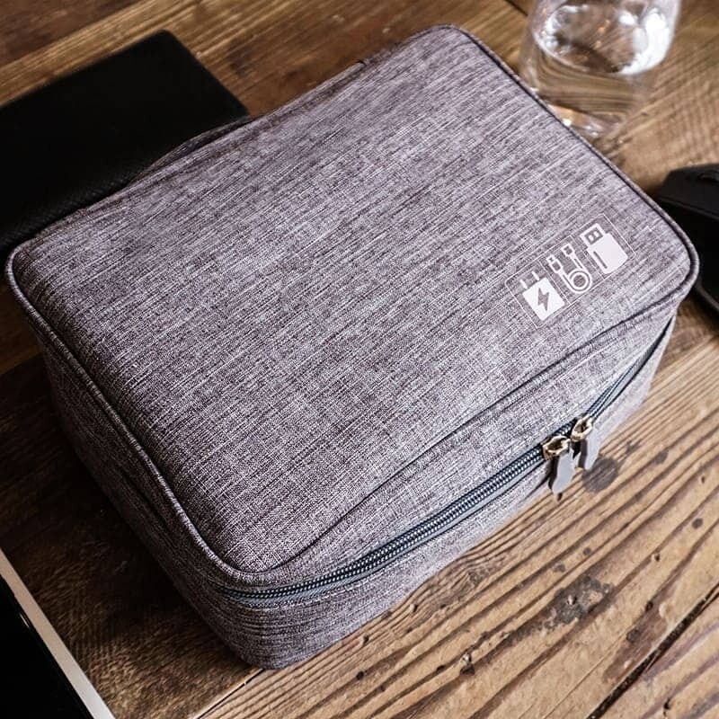 Organizador de Accesorios Electrónicos G gris