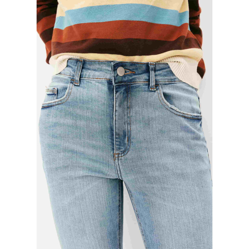 CALCA SKINNY FEM AZUL MEDIO