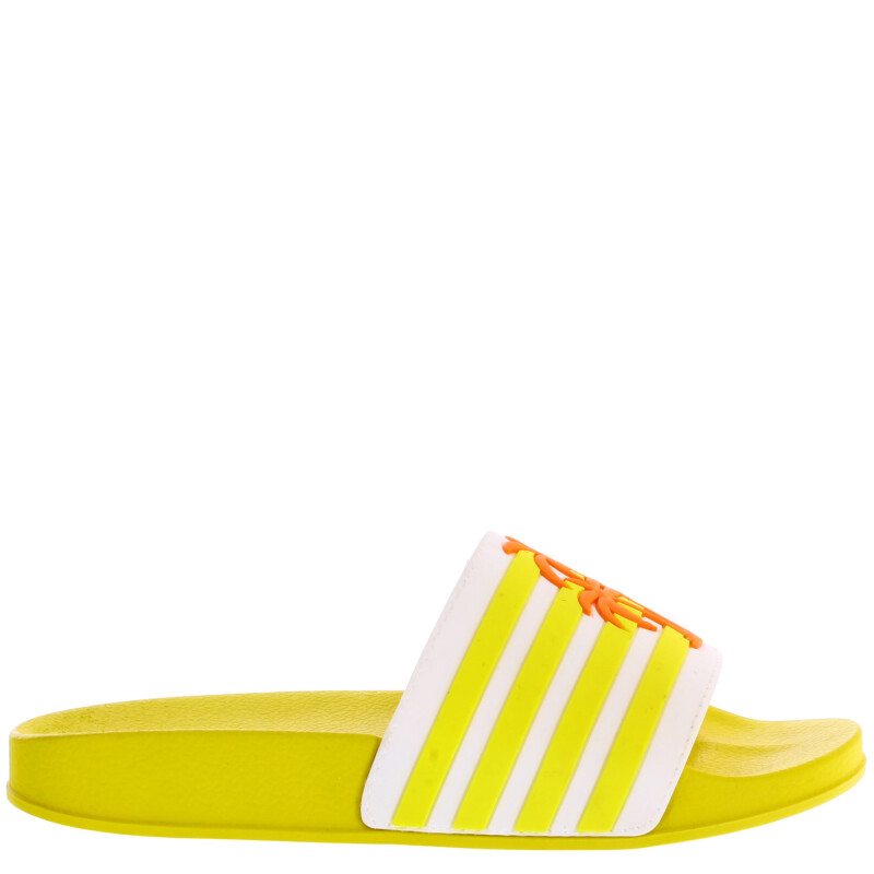 Sandalias de Niña MINI Miss Carol PALM con banda Blanco - Amarillo