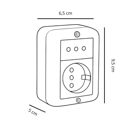 CAJA EXTERIOR CON SCHUKO + TOMA 2P+T Caja Exterior con Schuko con Seguro + Toma 2P+T con Seguro