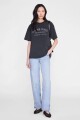 REMERA CADE MELROSE STENCIL Negro