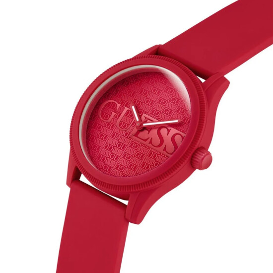 Reloj GUESS REPUTATION Silicona Rojo Esfera 45mm 0