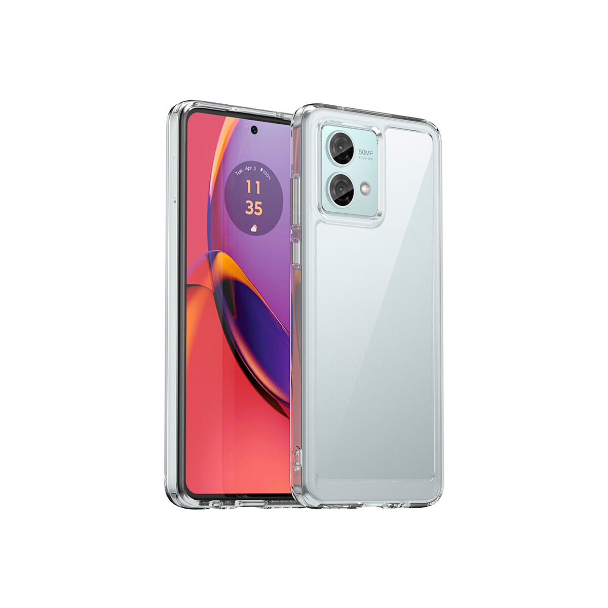 Protector para Motorola Moto G84 rígido transparente 