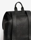 Mochilas Urbanas Mochila Con Solapa Negra - Negro