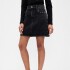 V-DENIM MINI STUD SKIRT BLACK WASH