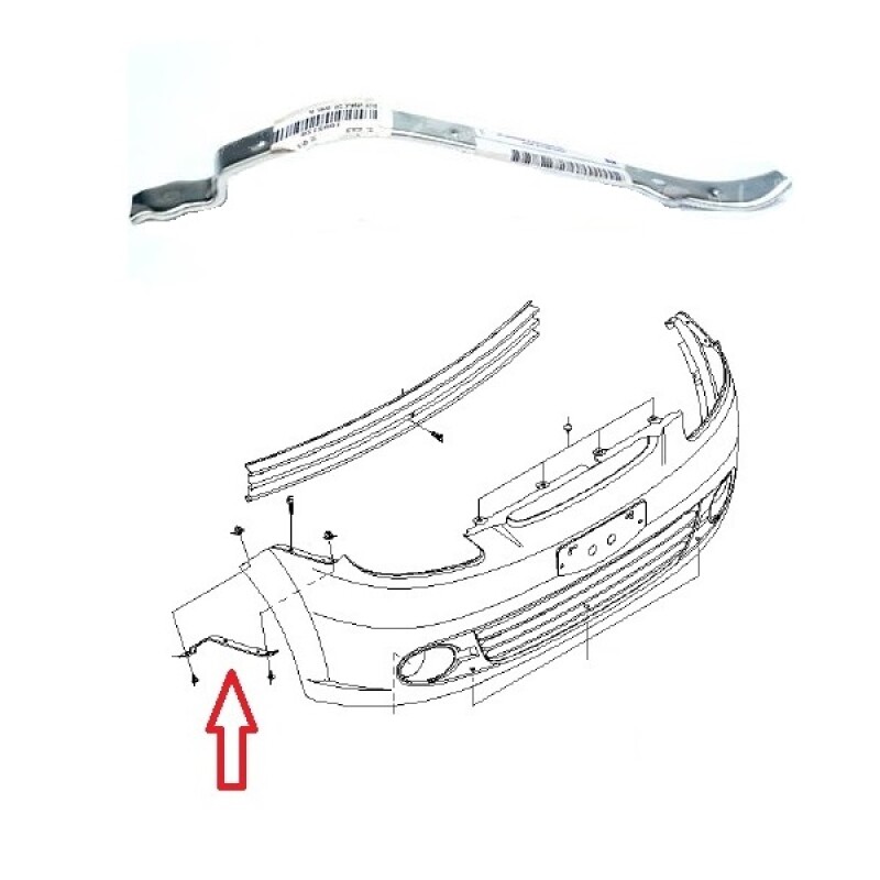 SOPORTE DE PARAGOLPE DELANTERO DERECHO - SPARK SOPORTE DE PARAGOLPE DELANTERO DERECHO - SPARK