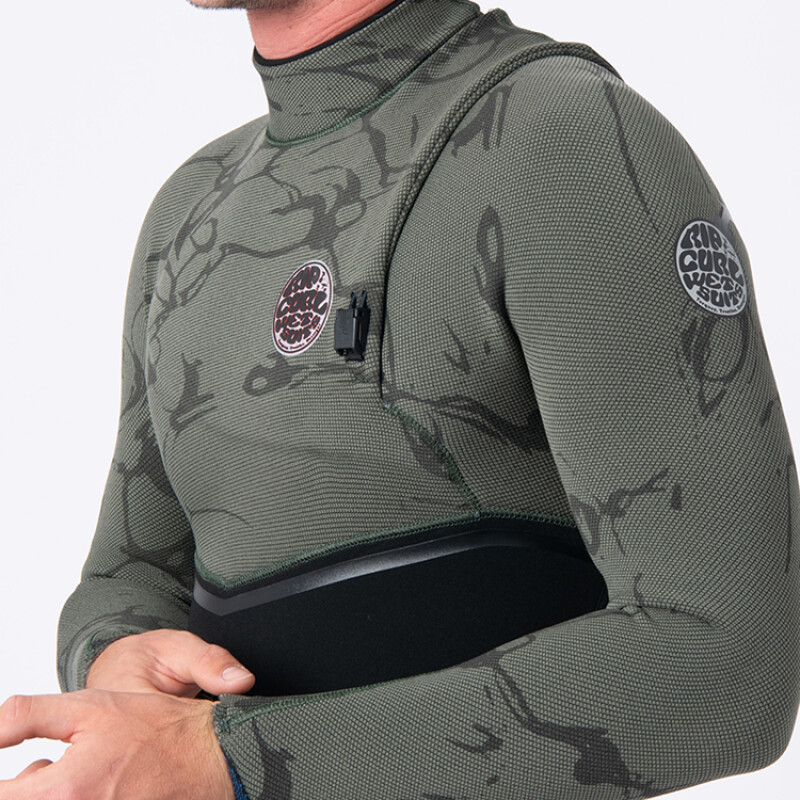 Traje Rip Curl E-Bomb Zip Free 3/2 - Verde Traje Rip Curl E-Bomb Zip Free 3/2 - Verde