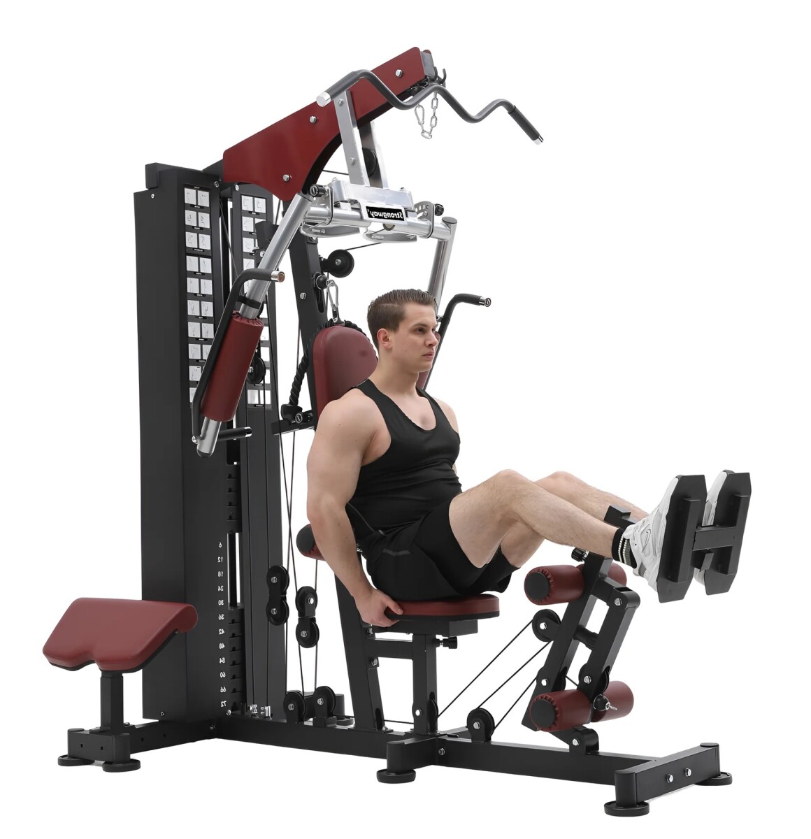 Gimnasio Multifuncion ZAKA con Press de piernas y Scott. 