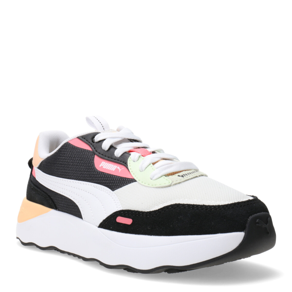 Championes de Mujer Puma Runtamed Platform - Blanco - Negro - Anaranjado 