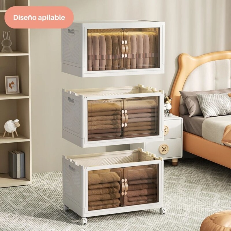 Armario Modular Plegable Con Ruedas Multiuso Apilable 240852 Armario Modular Plegable Con Ruedas Multiuso Apilable 240852