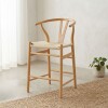 Butaca alta Madera Natural Wishbone - Origen Butaca alta Madera Natural Wishbone - Origen