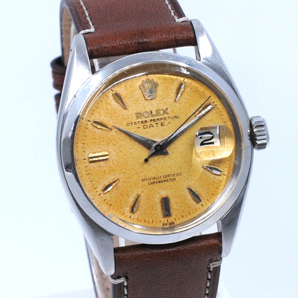 Rolex Date 6534 Con Raro Y Hermoso Dial Tropical. Año 1950 - 1960'S Rolex Date 6534 Con Raro Y Hermoso Dial Tropical. Año 1950 - 1960'S