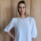 Remera Rose Tusor Blanco