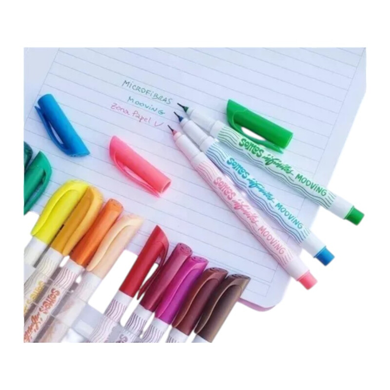 Set de 20 Microfibras de Colores Mooving Set de 20 Microfibras de Colores Mooving