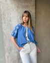 Blusa Dalia Azul Blusa Dalia Azul