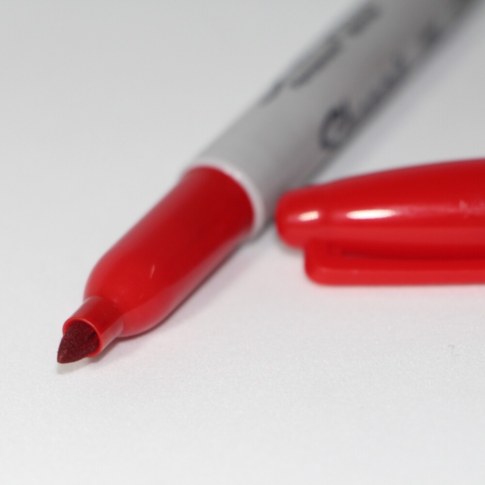 MARCADOR SHARPIE FINO ROJO