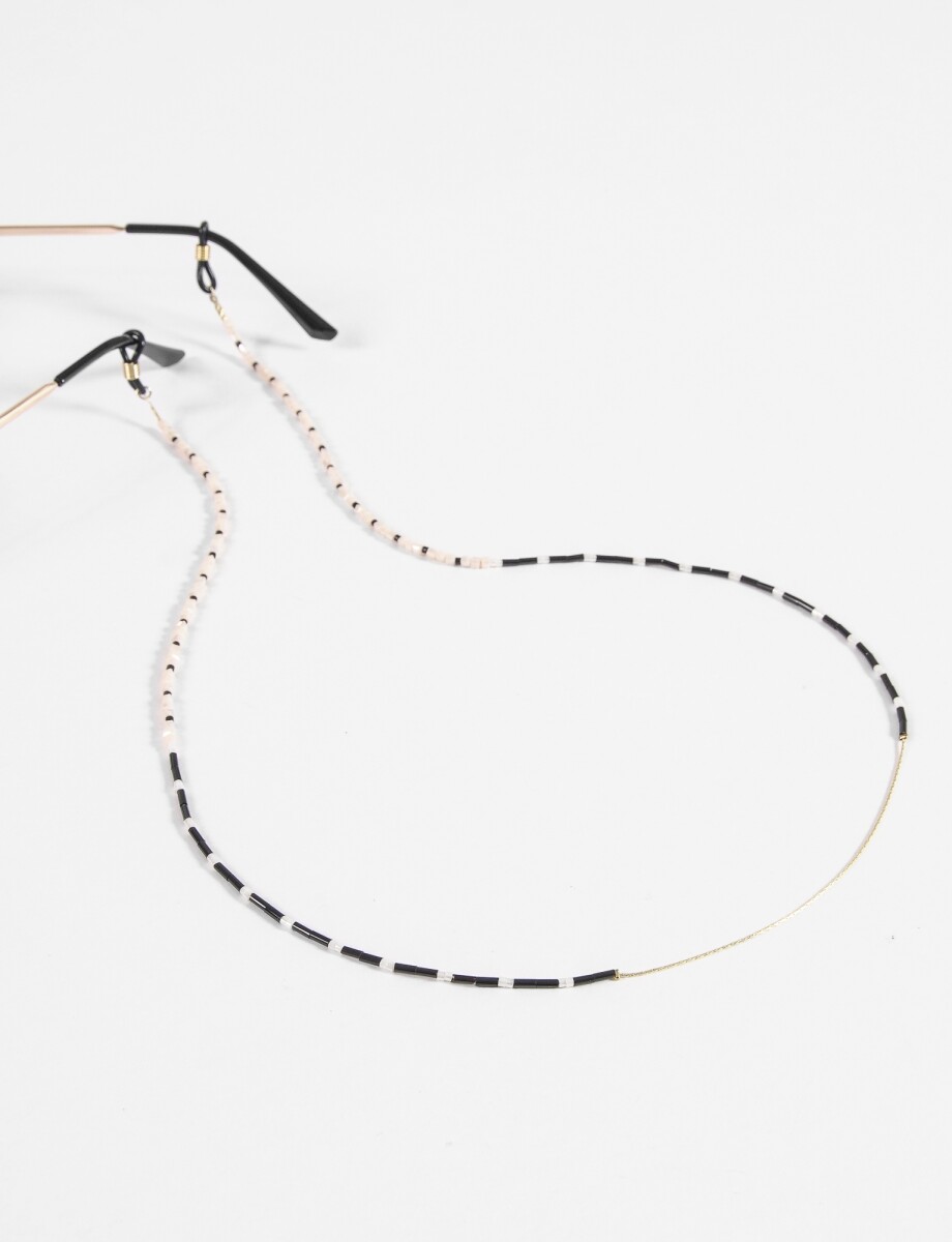 Correa para lentes canutillo vidrio - multicolor 