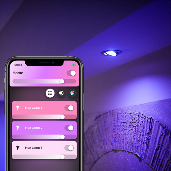 Lámpara LED dicroica HUE GU10 5,7W 350Lm RGBW L27428