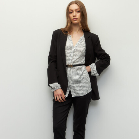 CAMISA TRINIDAD Negro/Blanco