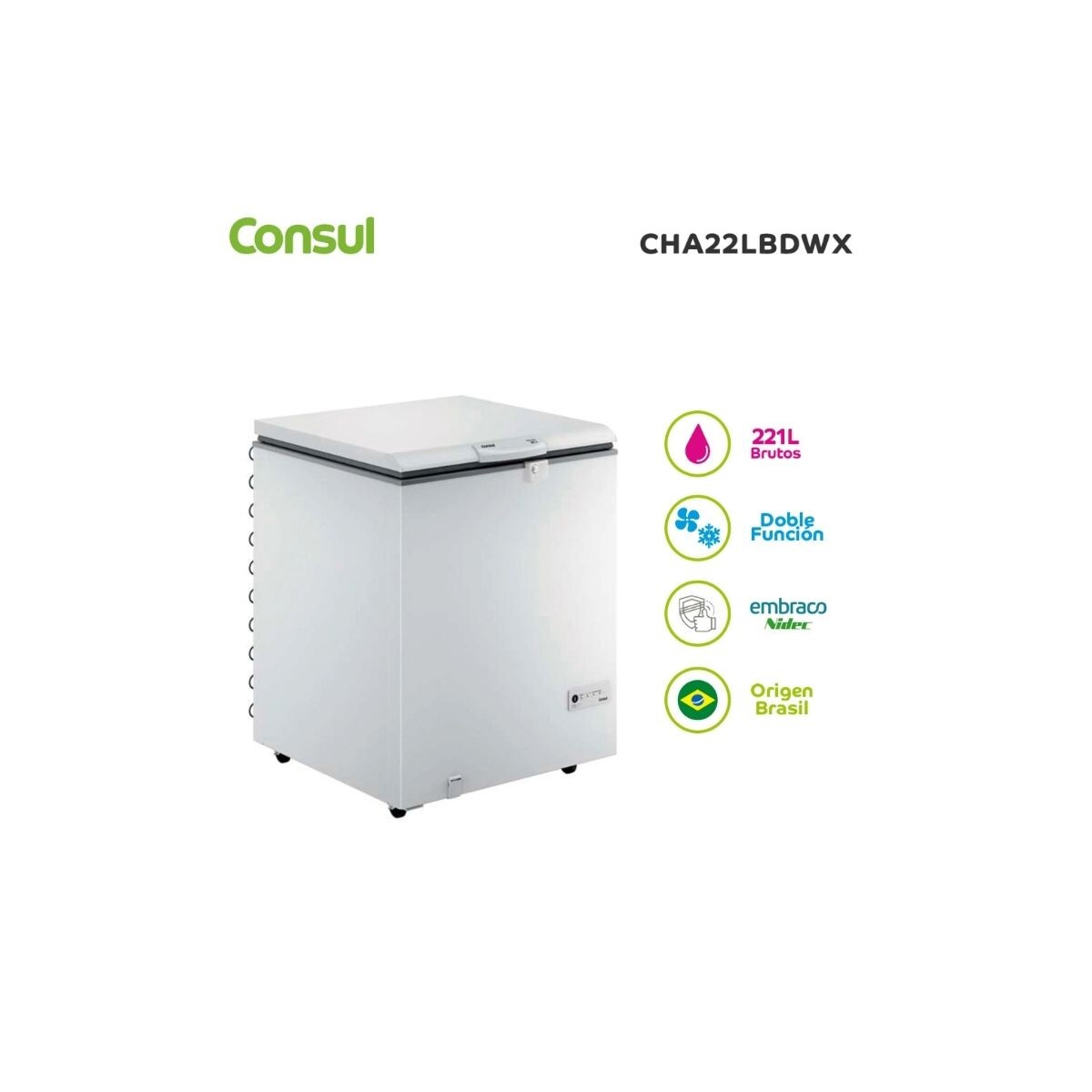 Freezer Consul Horizontal 220 Litros Cha22 