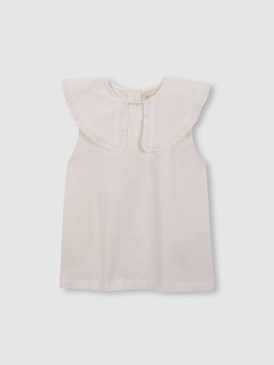 Camiseta De Punto Bobo Blanco Roto