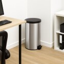 PAPELERA TACHO ACERO INOXIDABLE TRAMONTINA 30LTS PLATEADO