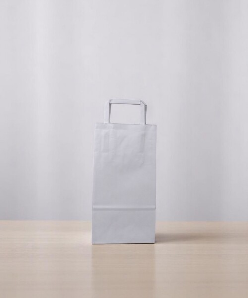 Bolsa lisa acuario 14x08x26 cm BLANCO