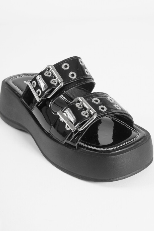 Sandalia Flor negro