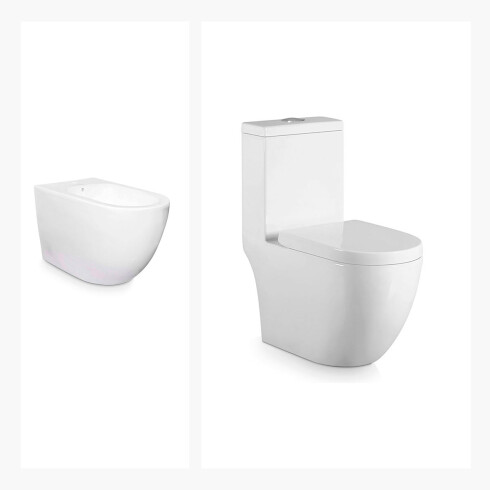 Juego Inodoro Bidet Y Tapa Bridal Aqualia 000