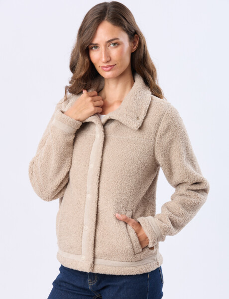 CAMPERA DE SHERPA Beige