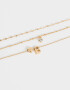 Collares Cortos De inicial Collar Corto De Inicial "b" - Dorado