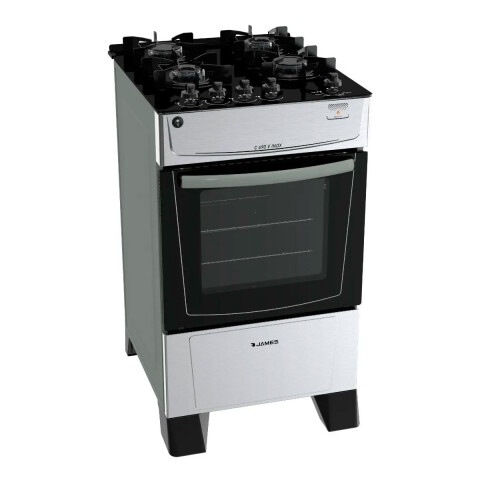 COCINA JAMES C 690 V - INOX. -4 H Mesada Vidrio N/A